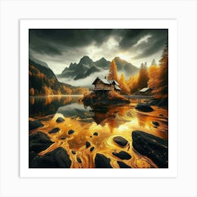 Autumn In The Mountains 55 Art Print