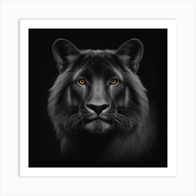 Feral Midnight Art Print