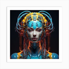 Futuristic Woman 6 Art Print