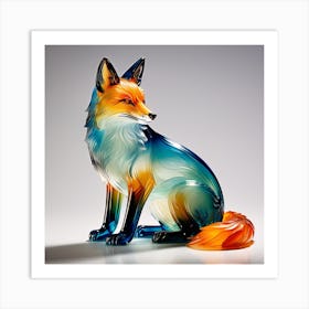 Glass Fox Art Print