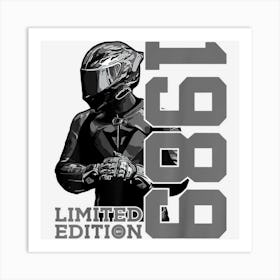 Limited Edition 1989 Biker Motorbike 33rd Birthday 1 Art Print