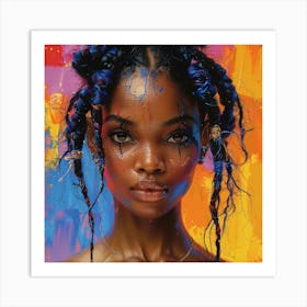 'Afro Girl' Art Print