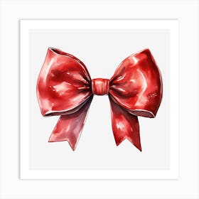 Red Bow 11 Art Print