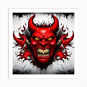 Devil Head 2 Art Print