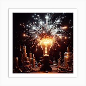 Electric Dreams: Sparking Life into Everyday Objects 1 Art Print