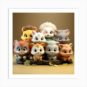 Group Of Mice Art Print