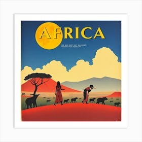 African Safari 1 Art Print