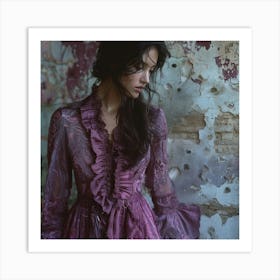 Ruffled Dress Art Print