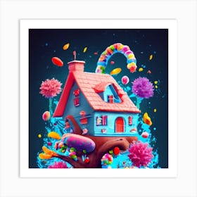 Treehouse of candy 3 Art Print