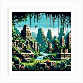 8-bit lost civilization 3 Art Print