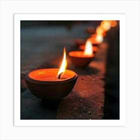 Diwali Lights 3 Art Print