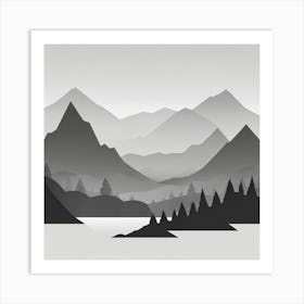 Mountain Landscape 37 Art Print