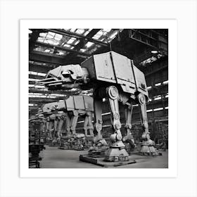 At-At production line Art Print