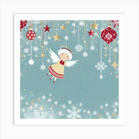 Christmas Angel 5 Art Print