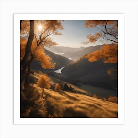 The Mesmerizing Golden Nature Art Print