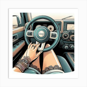 Jeep Wrangler Art Print