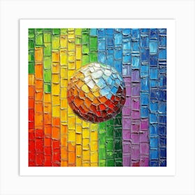 Disco Ball Art 47 Art Print