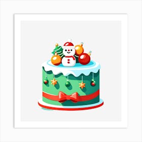 Christmas Cake 4 Art Print