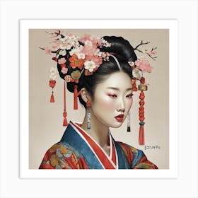 Geisha 1 Art Print