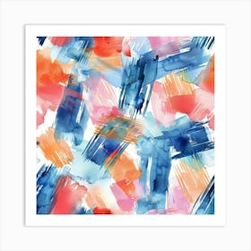 Abstract Watercolor Painting 37 Art Print