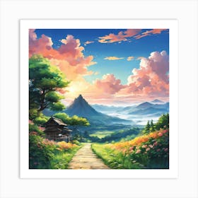 Landscape Painting 26 Art Print