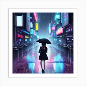 Rainy Night Art Print