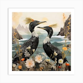 Bird In Nature Cormorant 4 Art Print