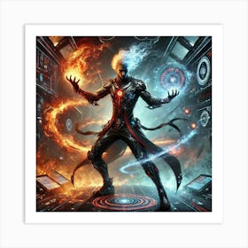 Icarion Sorath Ashheart Dual Elemental Sci Fi Art Print