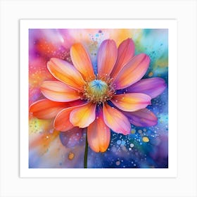 Flower Painting Art Print