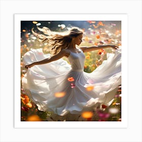 Women Twirlingg Art Print