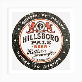 Hillsboro Beer Art Print