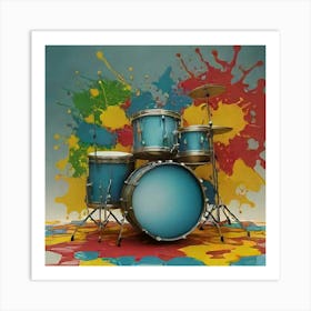 Drum Set Art Print