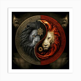 Lions Art Art Print