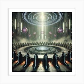 A Sci Fi Depiction Of The Shadow Assembly, A Secre Art Print