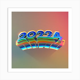 Happy New Year 2024 1 Art Print