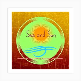 Sea And Sun Art Print