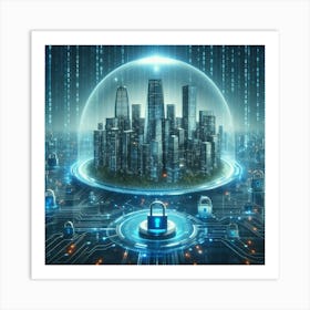 Futuristic Cityscape 26 Art Print