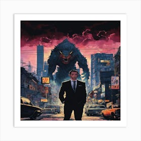 Godzilla Art Print