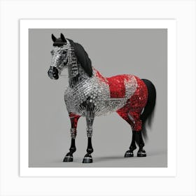 Estatua De Caballo Decorado Art Print