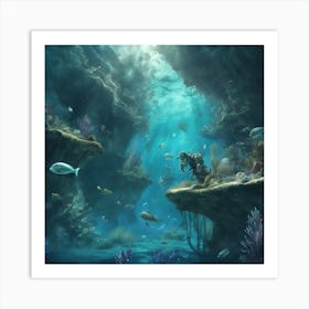 into the water Art Print