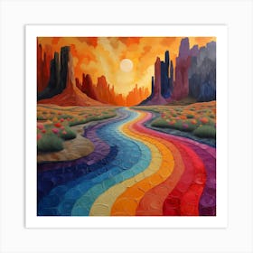 Rainbow River Art Print