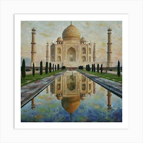 Taj Mahal - Reflection Art Print