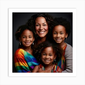 Family Inclusive Diversity Love Equality Support Unity Parenting Acceptance Pride Nurturin (5) Art Print