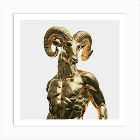 Golden Ram Art Print