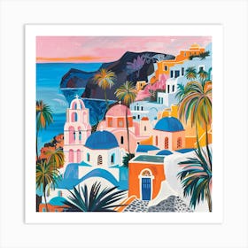 Oia Village Art Print