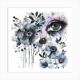 Eye Of The Flower 1 Art Print