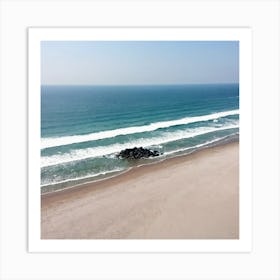 Aerial Beach Scene Art Print