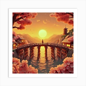 Japanese Bridge Art Print