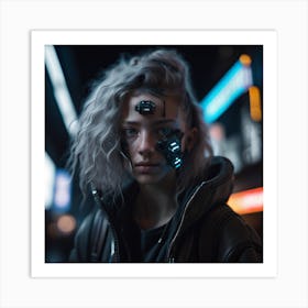 Cyberpunk Portrait Art Print