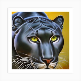 Beautiful Panther Feline Art Print